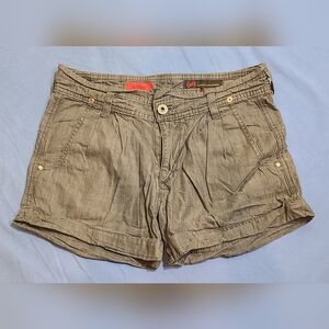AG Adriano Goldschmied Women's Trendy Gray Shorts Paperbag Waist Sz 26R EUC